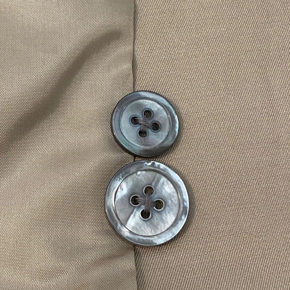 NWT Classiques Entier L SILK Flax Tan Blazer Coastal Heritage Luxe Nordstrom - Picture 9 of 13